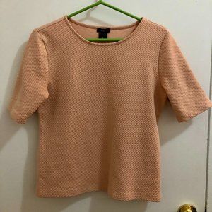 Ann Taylor Factory Pink Texured Shirt